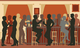 Animated image of people talking around a bar [Image by creator Adrian Hillman from AdobeStock]