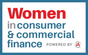 Logo for Women in Consumer & Commercial Finance conference [Image by creator  from ]