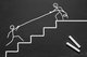 Stick figure pulling another stick figure up stairs on chalk board [Image by creator stockpics from AdobeStock]