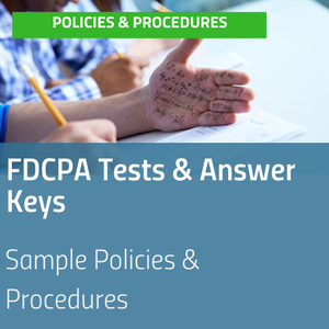 Cover image for FDCPA Tests & Answer Keys resource [Image by creator  from insideARM]